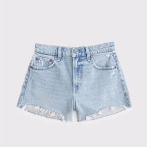 Abercrombie & Fitch Curve Love High Rise '90s Relaxed Cut Off Short